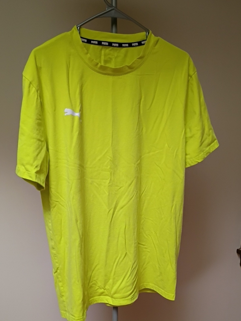 Puma Men's Neon Yellow Performance T-Shirt